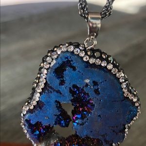 Tiranium Aura gemstone necklace